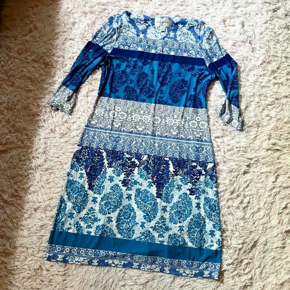 Patchwork Indie Paisley Artistic Fairy Core Dress Womens 10 Hipster Kaleidoscope